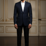 Men's Premium Jacquard Checkered Blazer