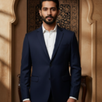 Men's Premium Navy Blue Slim Fit Blazer