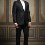 Men's Slim Fit Single Breasted Textured Blazer