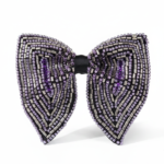 Lavender Medallion Hand-Beaded Luxury Men's Bow Tie