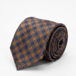 Vibrant Blue Tie with Red & Yellow Detailing – Stylish & Bold