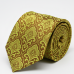 Elegant Yellow & Brown Tie – Bold Style Meets Classic Charm