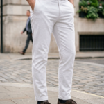 Slim-Fit Arctic White Chinos - Essential Summer Trousers