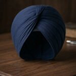 Men’s Navy Blue Formal Turban (Sikh Style)